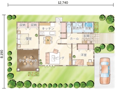 平屋の坪 30坪 １ｌｄk ２ldk ３ldk の住みやすい間取り図例とは